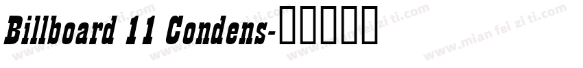 Billboard 11 Condens字体转换